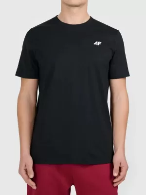 Pánske tričko 4F WAW25TTSHM2373 DEEP BLACK
