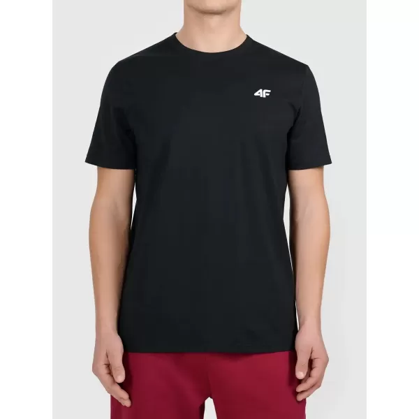  Pánske tričko 4F WAW25TTSHM2373 DEEP BLACK 