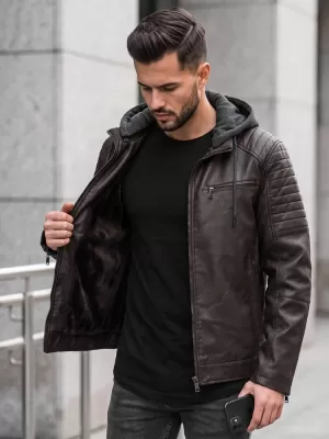Pánska bunda DSTREET TX5142 HNEDÁ