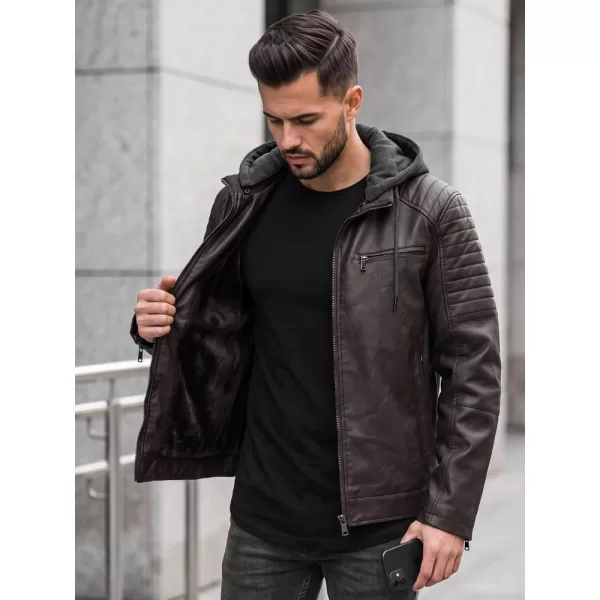  Pánska bunda DSTREET TX5142 HNEDÁ 