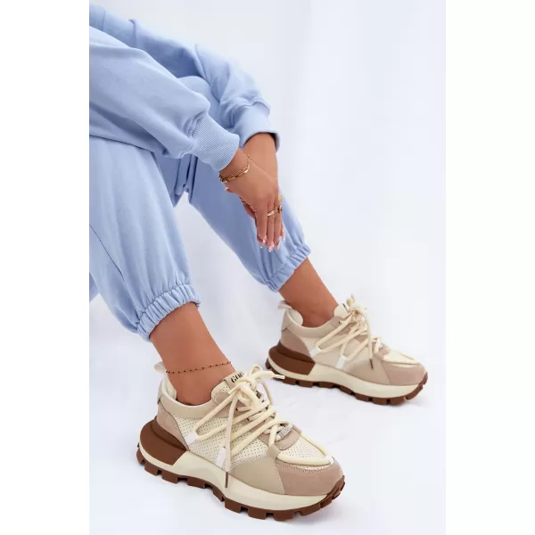  Dámske tenisky GOE TT2N4021 BEIGE 