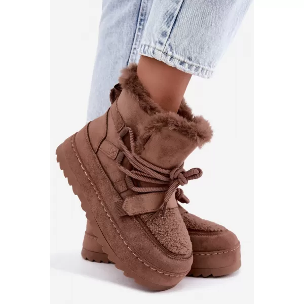  Dámske snehule BOTO 9077 MOCHA 