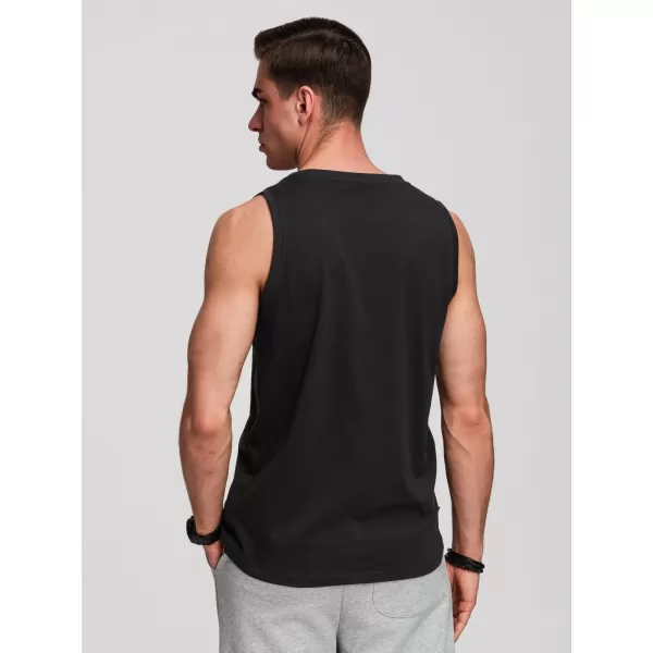  Pánske tielko OMBRE OM-TSBT-0272 BLACK 