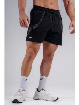 Oversized tréningové šortky NEBBIA PRIMAL 876 BLACK