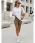 Dámske kraťasy DSTREET SY0566 KARAMELOVÁ