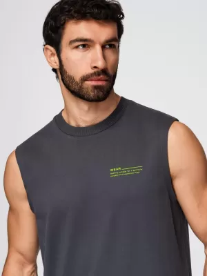 Pánske tričko OMBRE OM-TSTT-0243 GRAPHITE