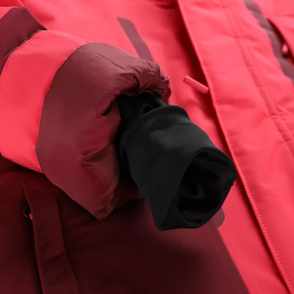  Detská lyžiarska bunda ALPINE PRO DEARO 3 RASPBERRY 