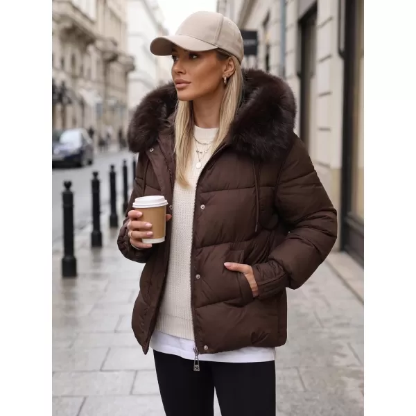  Dámska bunda DSTREET TY5894 HNEDÁ 