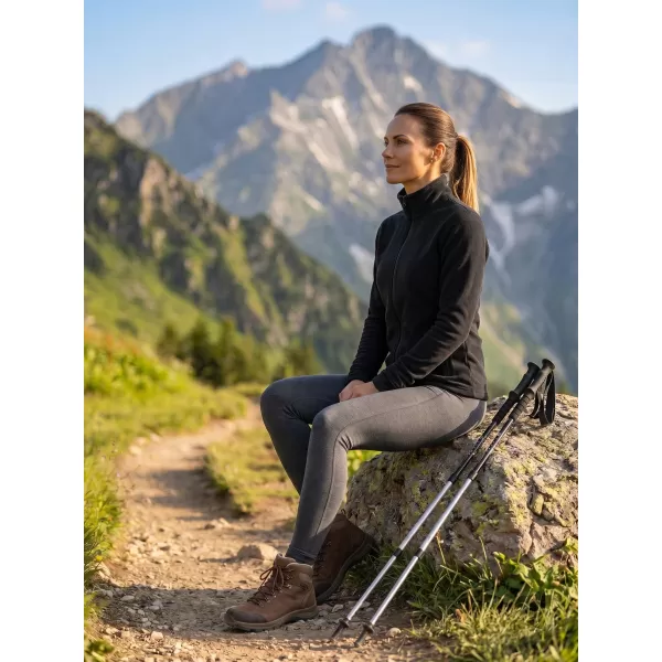  Dámska micro fleece mikina MALFINI FACTOR 853 ČIERNA 