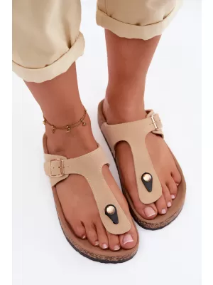Dámske žabky BOTO 26SD21-101 BEIGE