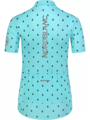 Dámsky cyklo dres NORDBLANC TREES NBSLF8085 MODRÁ