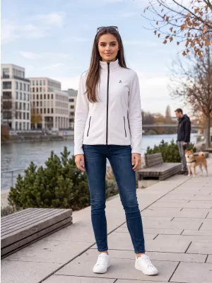 Dámska fleece mikina ALTISPORT ALW002852 BIELA