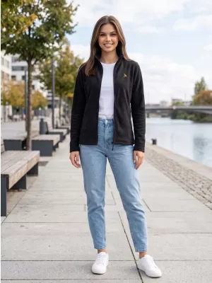 Dámska fleece mikina ALTISPORT ALW002852 ČIERNOZLATÁ
