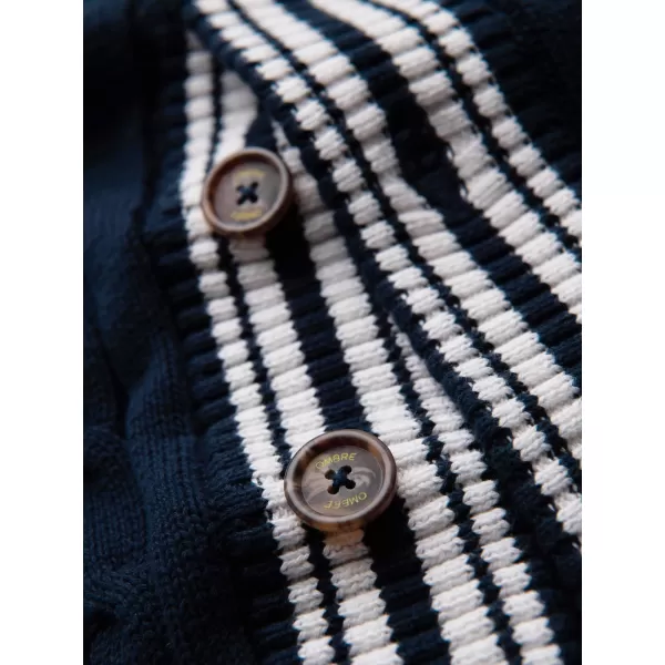 Pánsky kardigan OMBRE OM-SWCD-0196 NAVY BLUE 