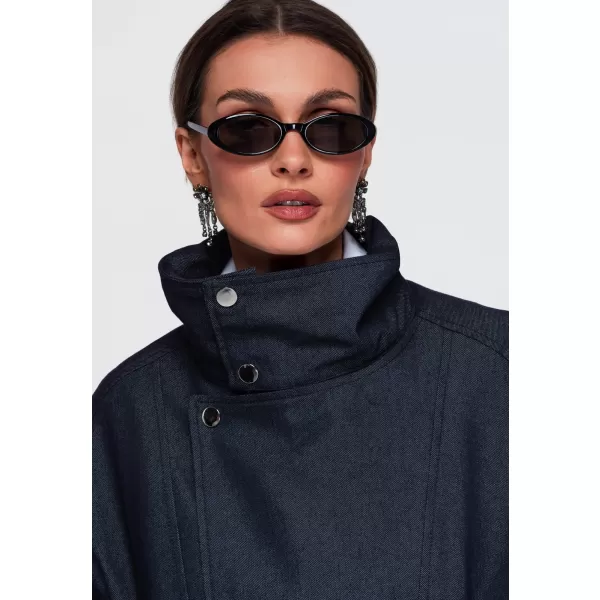  Dámska bunda OMBRE OW-JALP-0137 NAVY BLUE 
