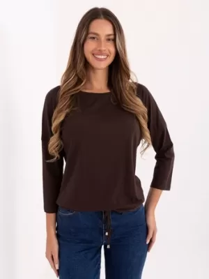 Dámska blúzka BASIC FEEL GOOD RV-BZ-4691.40P DARK BROWN
