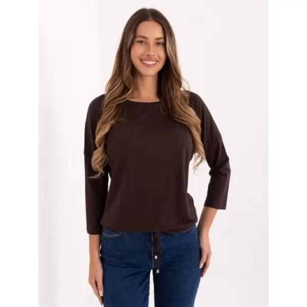  Dámska blúzka BASIC FEEL GOOD RV-BZ-4691.40P DARK BROWN 