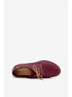 Dámske poltopánky ZAZOO 4238/CHIARETTO/M RED