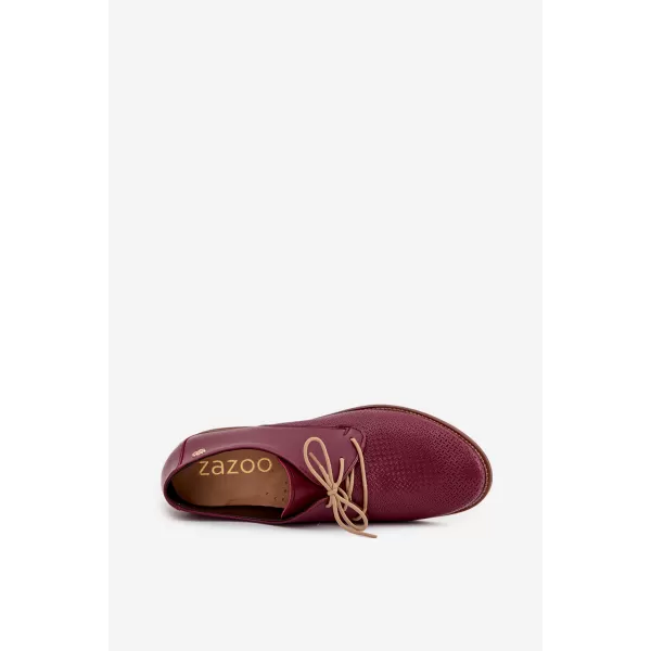  Dámske poltopánky ZAZOO 4238/CHIARETTO/M RED 