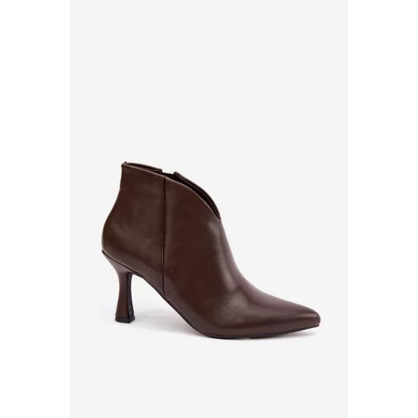  Dámske členkové topánky BOTO D-218 BROWN 