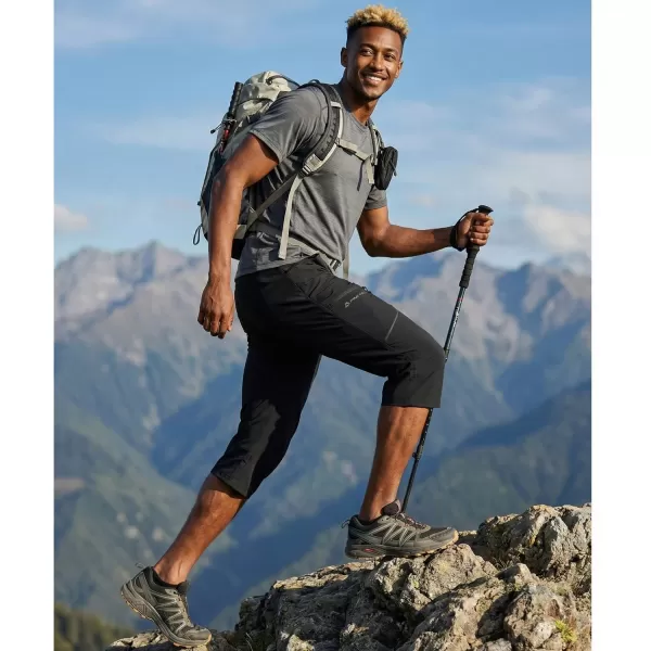  Pánske capri nohavice ALPINE PRO WEDER 2 BLACK 