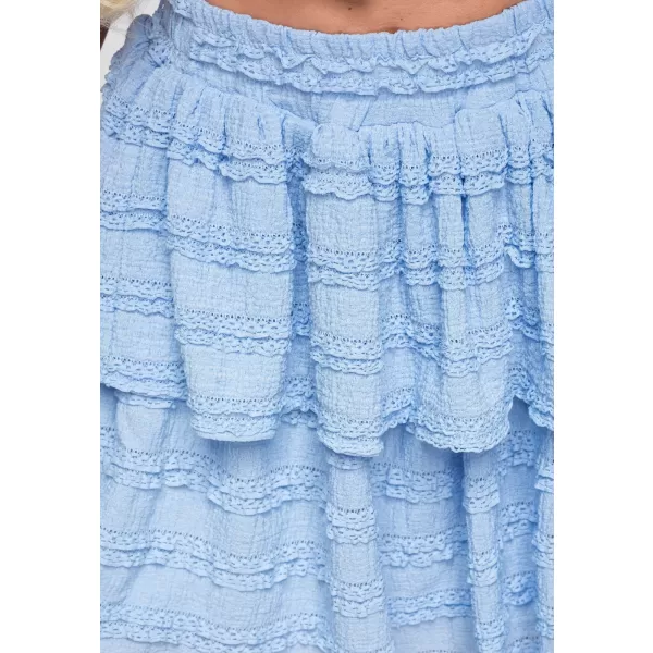  Dámska sukňa OMBRE OW-GL-E0014 BLUE 
