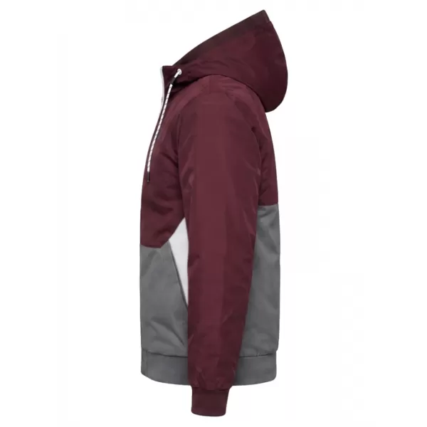  Pánska bunda OMBRE C584 BURGUNDY AND GREY 