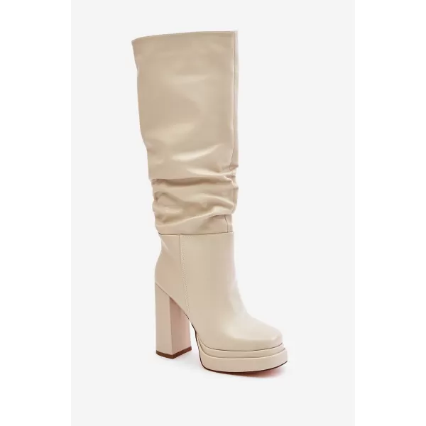  Dámske čižmy BOTO C-263 BEIGE 