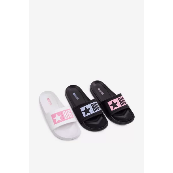  Detské šľapky BIG STAR SHOES TT374A002 PINK/WHITE 