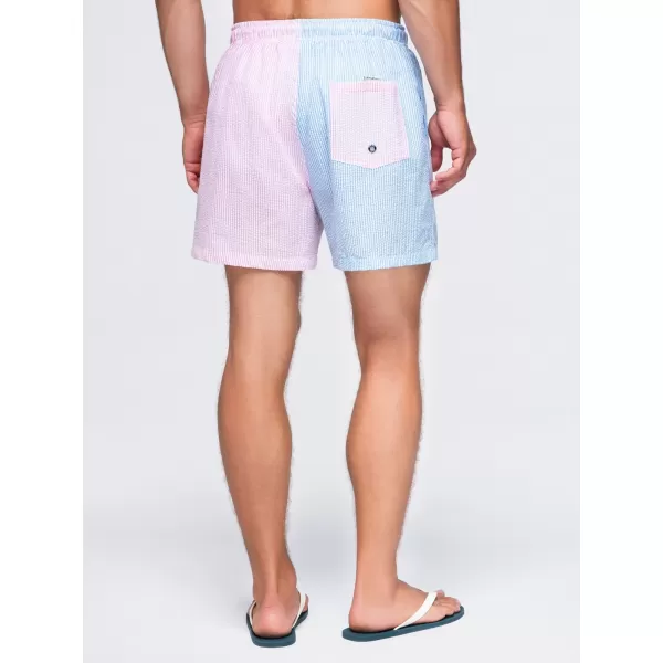 Pánske kraťasy OMBRE OM-SRSS-0215 BLUE AND PINK 