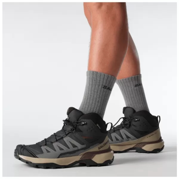  Pánske topánky SALOMON X ULTRA 360 MID GORE-TEX L47743300 PHANTOM/DESERT TAN/RUM ROZINKA 