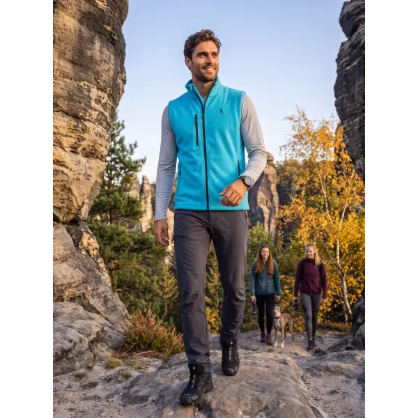  Pánska fleece vesta ALTISPORT ALM002525 TYRKYSOVÁ 