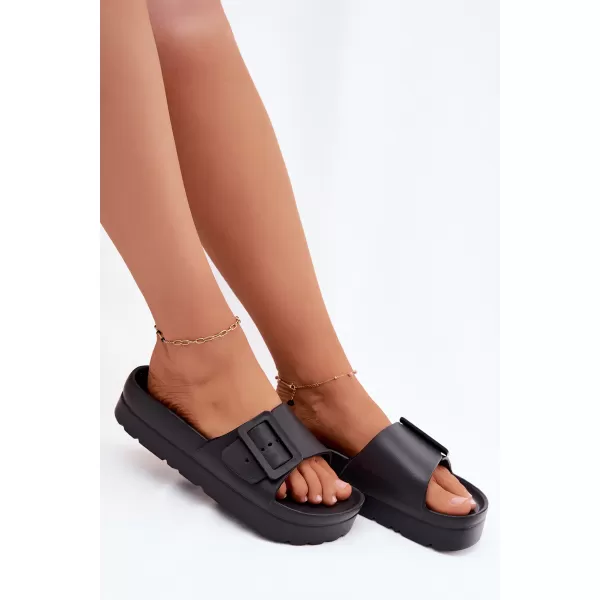  Dámske šľapky BOTO 24SD11-2600 BLACK 