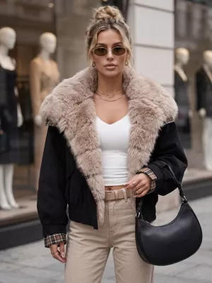 Dámska bunda DSTREET TY5842 ČIERNA