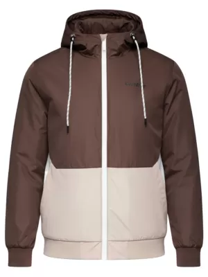 Pánska bunda OMBRE C584 BROWN AND BEIGE