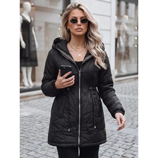  Dámska bunda DSTREET TY5393 ČIERNA 