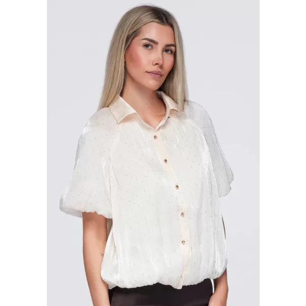  Dámska košeľa OMBRE OW-SH-E0068 BEIGE 