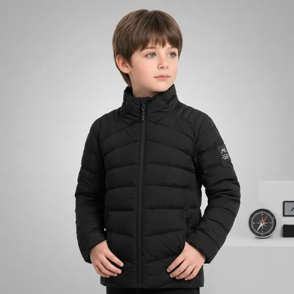  Detská ultraľahká bunda ALPINE PRO RETERO BLACK 