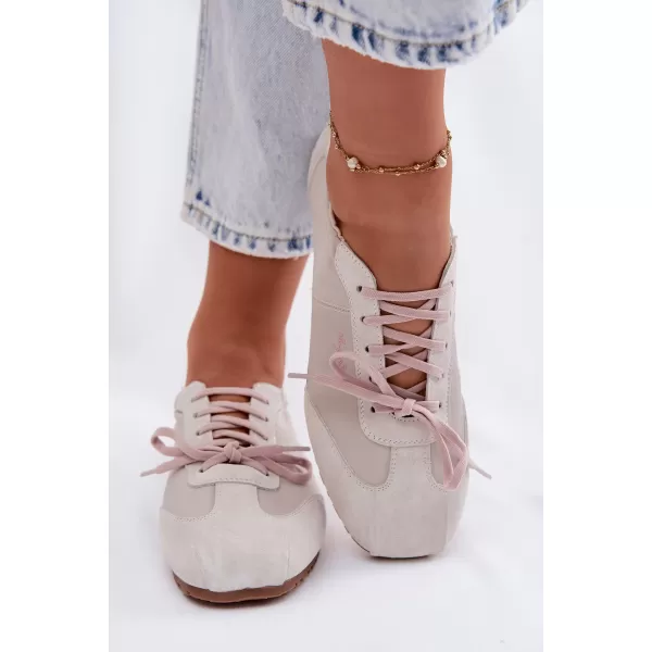  Dámske tenisky BIG STAR SHOES TT274599 BEIGE 