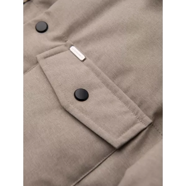  Pánska prešívaná košeľová bunda OMBRE OM-JALP-0256 BLACK 
