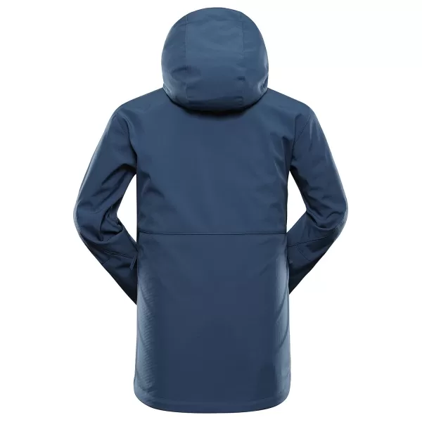  Pánska softshellová bunda ALPINE PRO HOOR 2 DK.METAL BLUE 