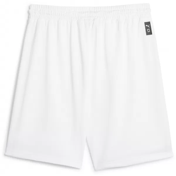  Pánske kraťasy PUMA HOOPS TEAM PRACTICE SHORT 676641-02 PUMA WHITE 