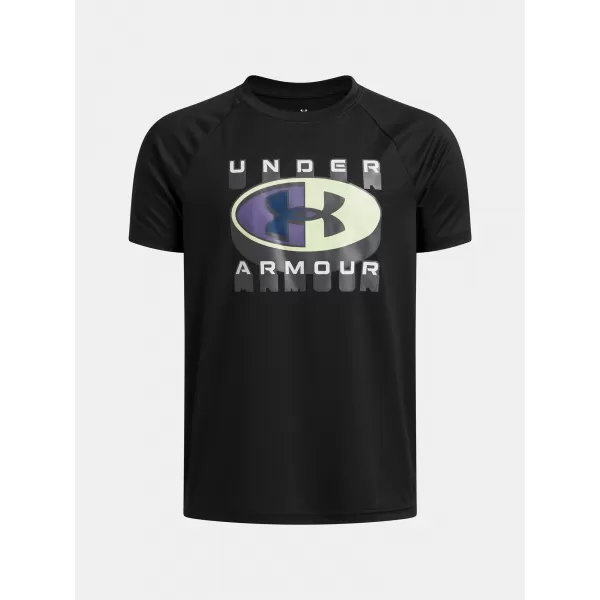  Chlapčenské tričko UNDER ARMOUR B TECH GRAPHIC SS 6009615-001 ČIERNA 