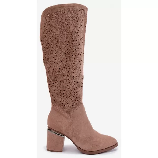  Dámske čižmy S.BARSKI HY62-8122 BEIGE 