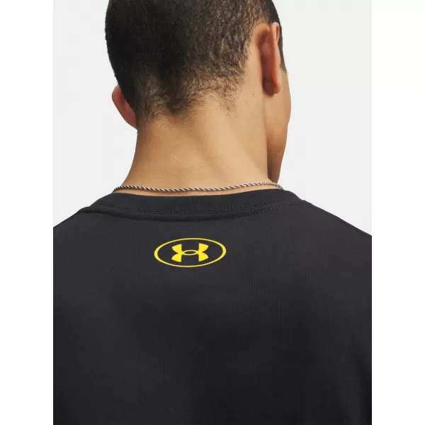  Pánske tričko UNDER ARMOUR M VARSITY CREST SS 6009249-001 ČIERNA 