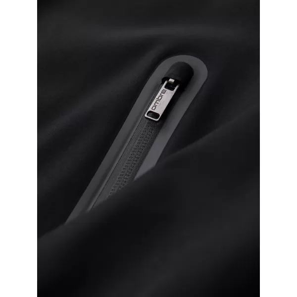  Pánska bunda s kapucňou OMBRE OM-JANP-0233 BLACK 