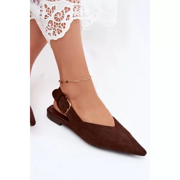  Dámske baleríny BOTO 9755 BROWN 