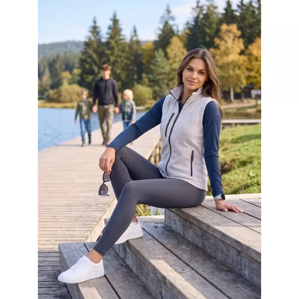  Dámska fleece vesta ALTISPORT ALW002525 SVETLO ŠEDÁ 