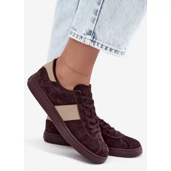  Dámske tenisky BIG STAR SHOES UU274438 BROWN/BEIGE SHADOWS 