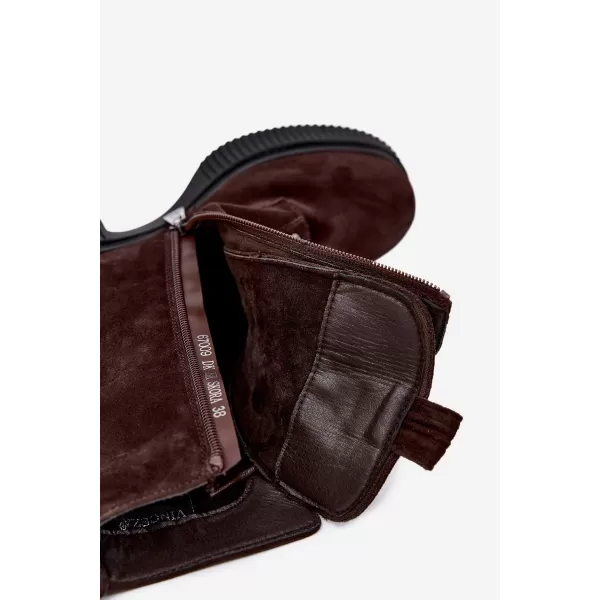  Dámske členkové topánky VINCEZA 67009 BROWN 